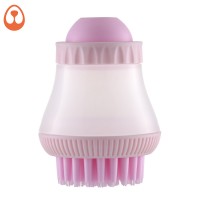 Pet Dog Cat Bathing Brushes,Pet Grooming Hand Brush With Container for Shampoo and Wash,Massage Silicone Brush