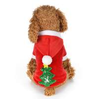 Wholesale Plush Pet Christmas Tree Pattern Costume Stocking Dog Accessories Dog Clothes