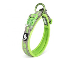 Custom dog accessories high quality reflective sport dog training nylon collars for small dog