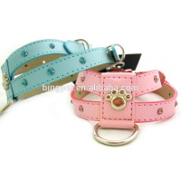 Pu Leather Dog Harness Pet Collars Crystal Pet Products