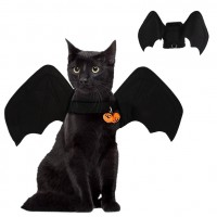 Hot Halloween Pumpkin Pet Cute Bat Vampire Puppy Jacket Soft Warm Dog Clothes Autumn Winter Halloween Costume